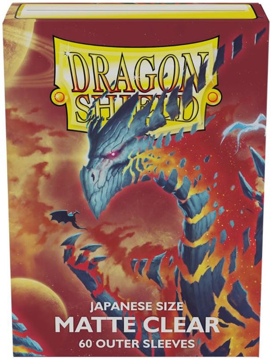 Dragon Shield - 60ct Japanese Size - Outer Sleeves - Clear Matte