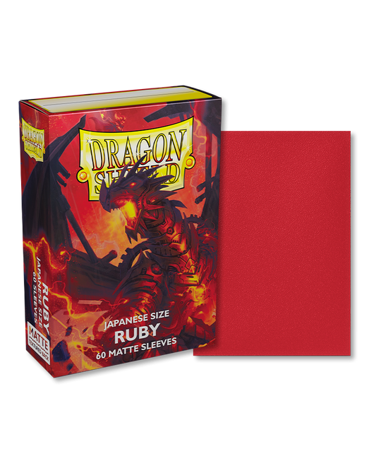 Dragon Shield - 60ct Japanese Size - Ruby Matte