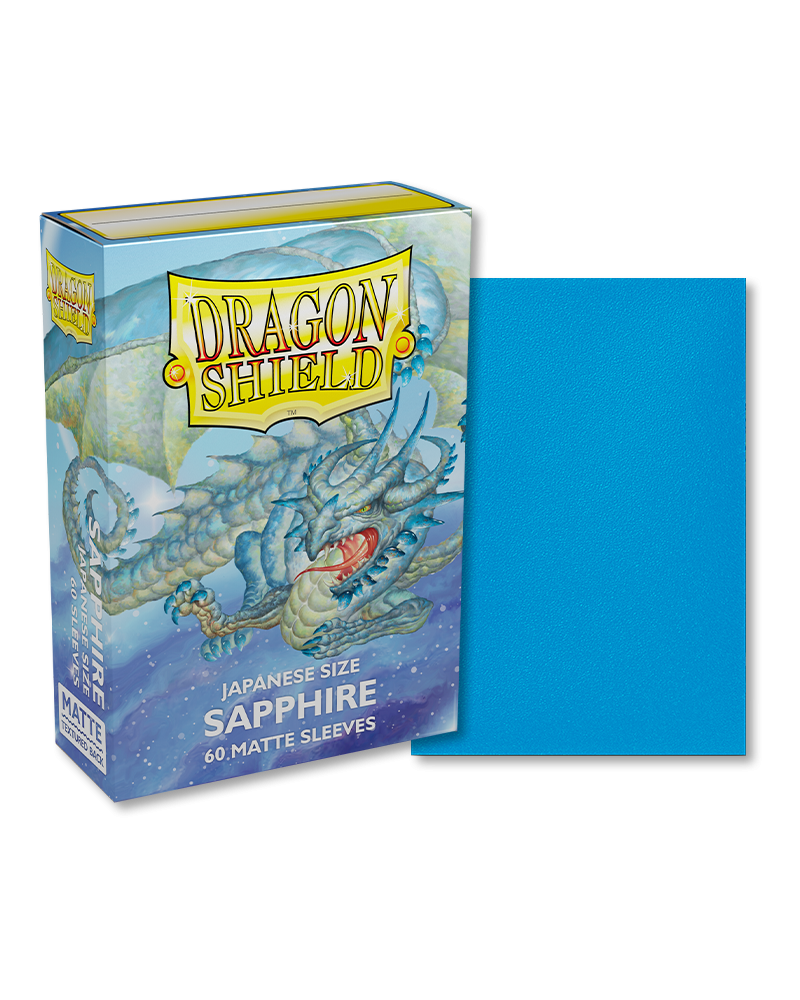 Dragon Shield - 60ct Japanese Size - Sapphire Matte