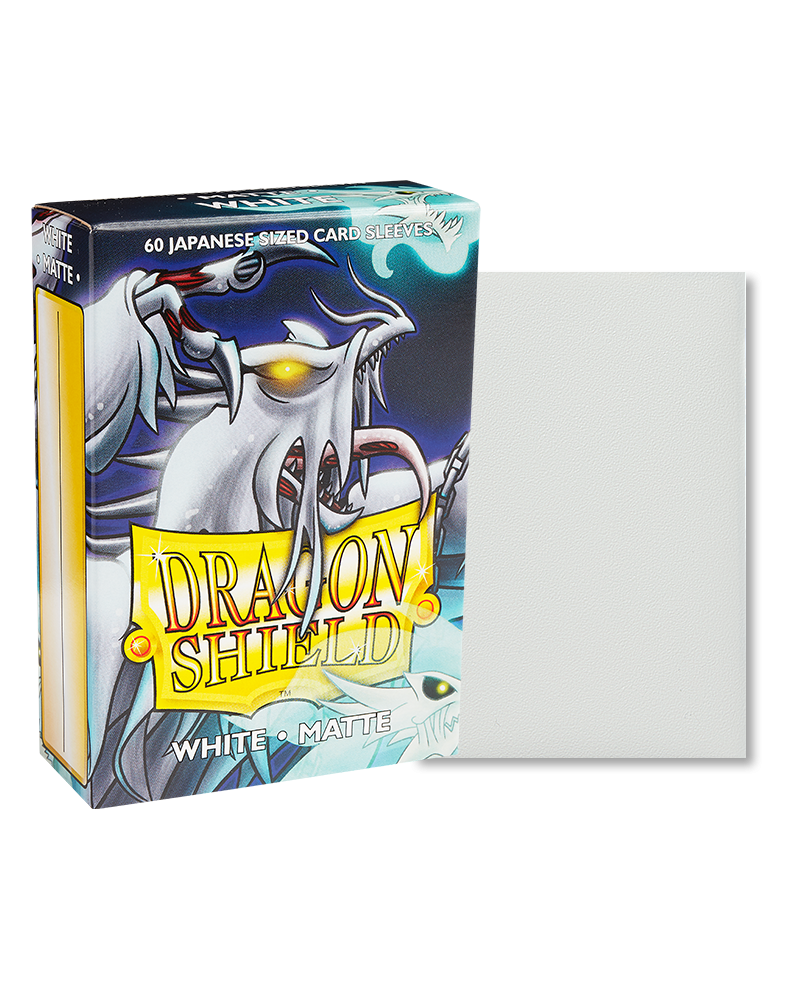 Dragon Shield - 60ct Japanese Size - White Matte