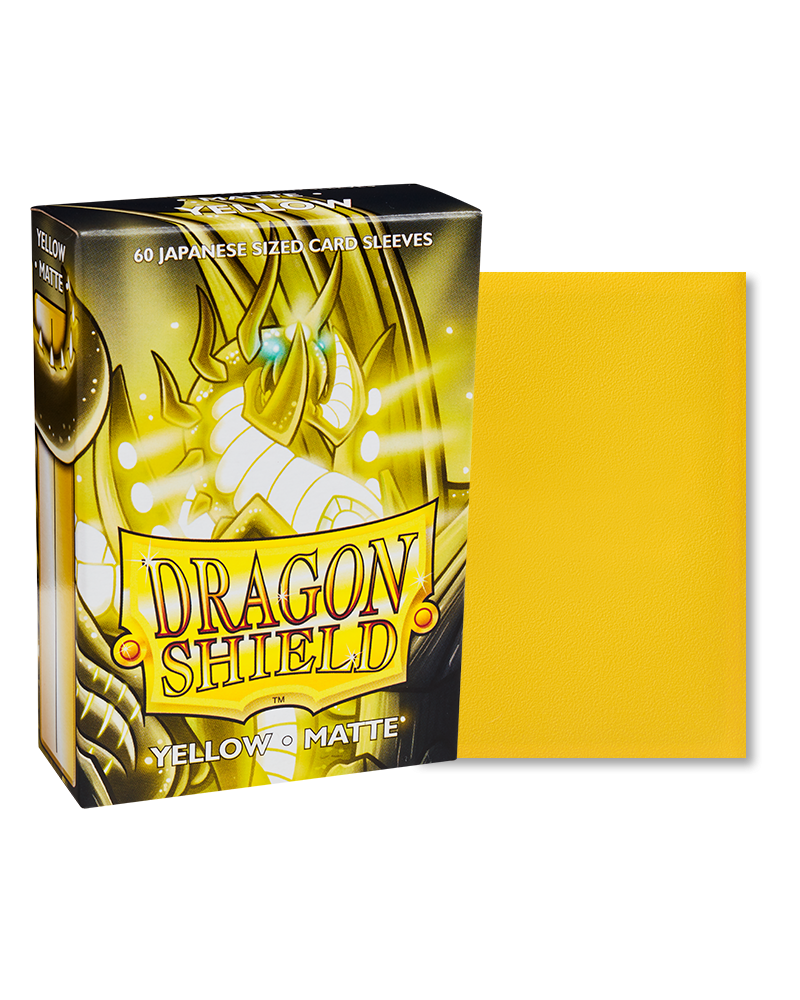 Dragon Shield - 60t Japanese Size - Yellow Matte