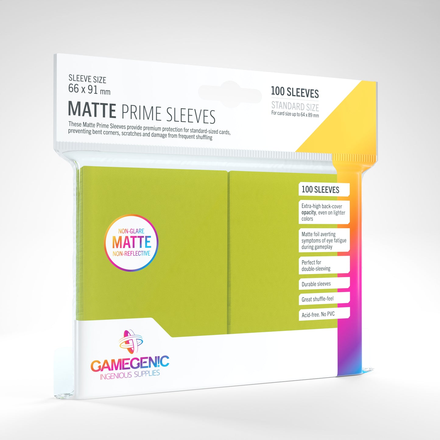 Gamegenic Matte Prime Sleeves 100