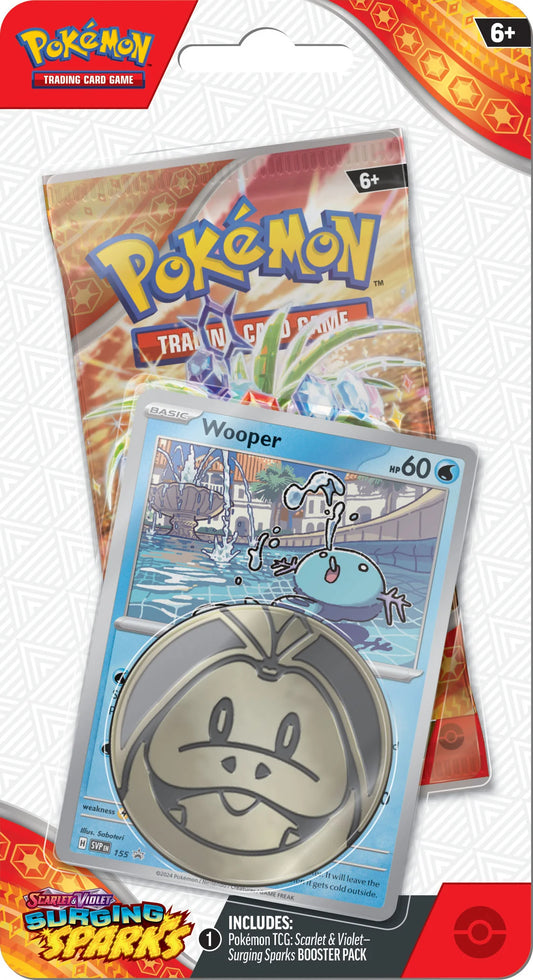 Pokémon TCG: Scarlet & Violet - Surging Sparks - Checklane Blister - Wooper