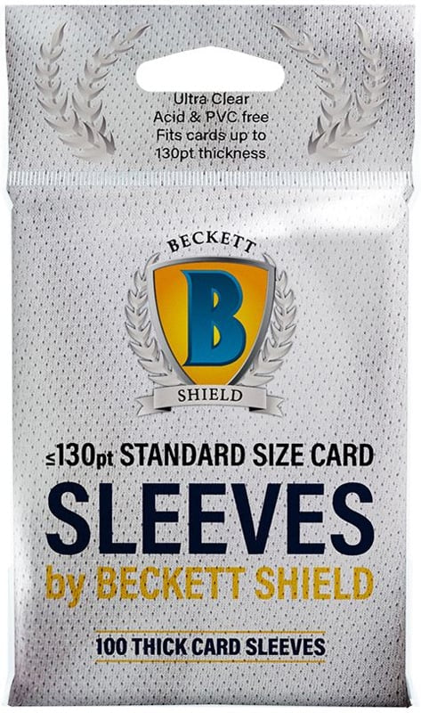 Beckett Shield: 130pt soft sleeves - 100 count (Penny Sleeve)