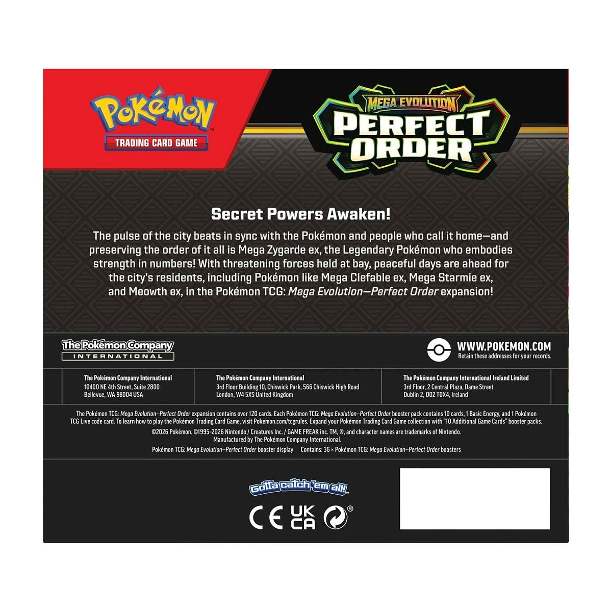 Pokemon - Mega Evolution - Perfect Order - Booster Pack
